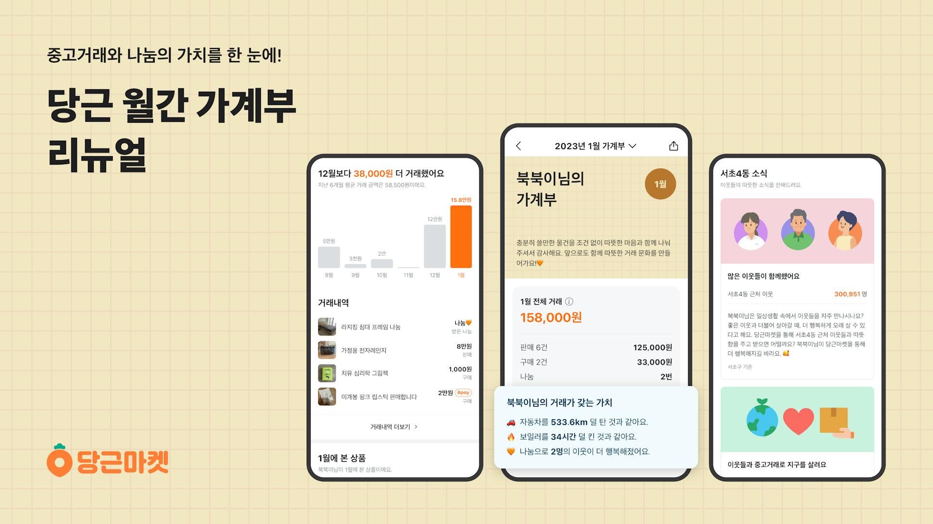 당근마켓, 월간 가계부 개편_PR썸네일